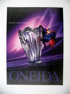 Oneida Augustina Crystal Vase 1995 Print Ad Advertisement