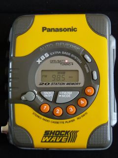   Radio Cassette Player Walkman Shock Wave RQ SW10 Auto Reverse
