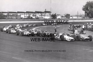 67 Indy Auto Racing Huge Photo Unser Vukovich Johncock