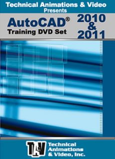 AutoCAD 2010 2011 Training DVD Set Autodesk New