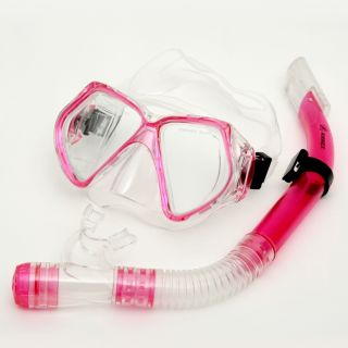   Scuba Dive Mask Snorkel Set Aqua Water Sports Equipment Pink