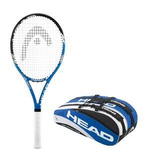   Head ATP Combi Tennis Bag 6 Pack 1 Head Challenge MP L4 Tennis Racquet