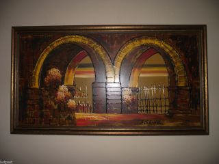  Framed Painting Spanish Mission Arches by Ashbrook Studios