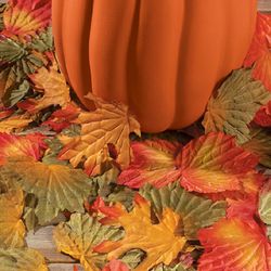PC Autumn Fall Leaves Petal Maple Leaf Wedding Table Decoration Party 