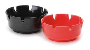 Plastic Outdoor Ashtrays 4 Deep Great for Bars Red