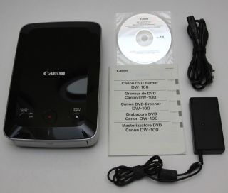 Canon DW 100 AVCHD HD Camcorder Camera DVD Burner Player