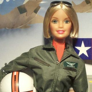 Aviator Military Barbie Doll AAFES Gi Flight Gear Articulated 2001 