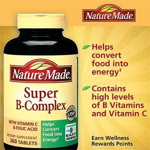 Nature Made Super B Complex w Vitamin C Folic Acid 360