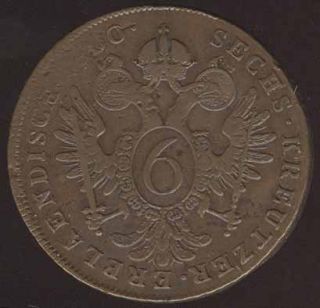 Austria Wonderful 6 Kreuzer 1800 Coin High Grade