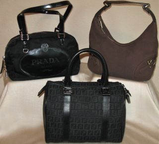   Fendi Burberry Handbag Purses Authentic Collection Excellent Condition