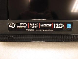   4055 40 1080p 120Hz HD LED LCD Television 1920 x 1080 HDMI TV
