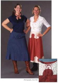 Folkwear 243 Western Rodeo Cowgirl Skirt w Yoke Sewing Pattern Size XS 