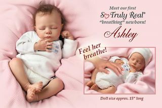 Ashley Breathing Lifelike Baby Doll So Truly Real