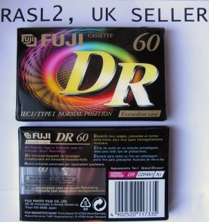 Fuji Dr 60 Blank Audio Cassette SEALED New 60 Minutes C60