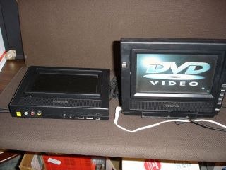 Audiovox dual 7inch screen mobile dvd system PVS69701 as is read 