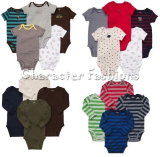   Bodysuit Set Size 3 6 9 12 18 24 Months Boys Infant Creeper Lot