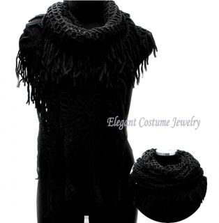   Narrow Fashion Scarf Black Elegant Costume Jewelry Accessories
