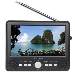 Axion AXN 8701 Portable Handheld Widescreen LCD Digital TV w Car 