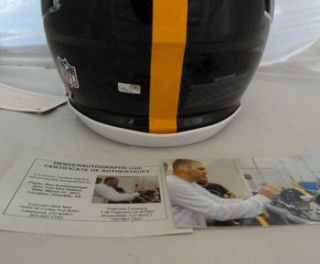 Ben Roethlisberger Autographed Steelers Full Size Speed Helmet w 