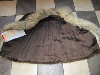  Real Fur Nutria Badger Mink Coat M L Cleanglaze 
