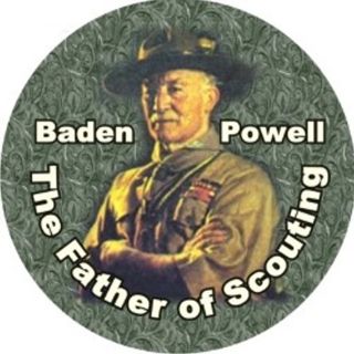 Scouts Baden Powell Father of Scouting Patch Boy Cub Scout Lord Robert 