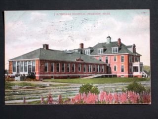 Thomas Hospital in Peabody MA c1909 Old Postcard