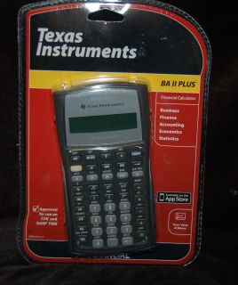   Texas Instruments BA II Plus Scientific Calculator Financial FREE SHIP