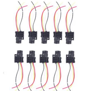 10pack Car 30A 12V SPST Relay Kit for Electric Fan Fuel Pump Light 