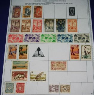   FRENCH COLONIES on 28 MINKUS PAGES + MINI SHEETS + BLOCS) B5