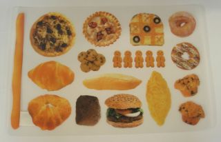 Delicious Baked Goods Set of 6 Plastic Placemats 17 1 4 X 11 3 8