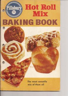 Pillsburys Hot Roll Mix Baking Book Vintage 1950s Cookbook Breads 