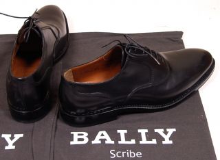 Bally Shoes $1195 Black Scribe Edgard Oxford Handmade Dress Shoe 9 5 