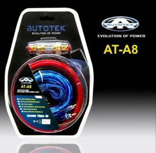 New Autotek Wiring Kit Amplifier Subwoofer for Car Audio 1000 Watts 