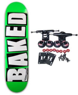 Baker Skateboards Baked Green Complete Skateboard 7 75