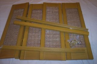 Blindz Bamboo Interior Shutter Set 32w x 24 H Mocca