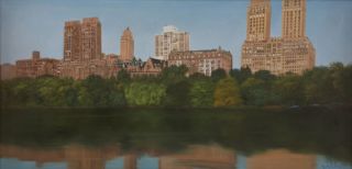 Ron Balaban Central Park Painting Original Art Undated