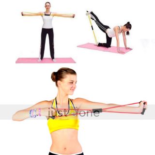 Exercise Resistance Bands Latex Tubes Chest Pull F Yoga