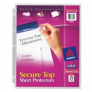 Avery Dennison Ave 76000 Avery Secure Top Load Sheet Protector   For 