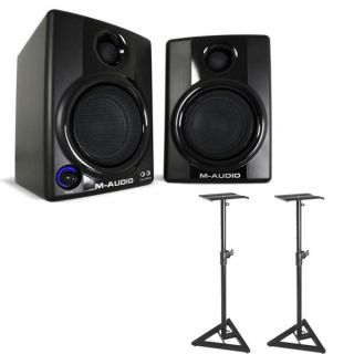 Avid M Audio Studiophile AV 30 Powered Studio Monitor Speakers Pair w 