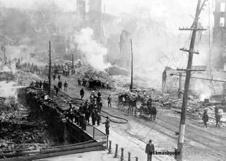 Bangor Maine Fire Remains CA 1910 Me Photo