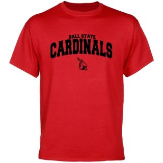 Ball State Cardinals Red Mascot Arch T Shirt