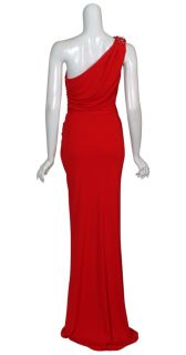 Badgley Mischka Fiery Red Long Eve Gown Dress 2 New