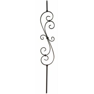 Scroll Series wrought iron balusters, 1/2 square by 44 tall.