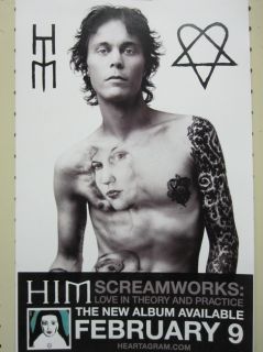 Him 2010 Screamworks Promo Poster New Bam Margera