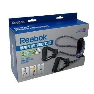   Braided Resistance Exercise Fitness Band Cord + Workout DVD Kit GIFT