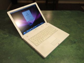 Mac Apple iBook G4 14 Laptop OSX Leopard DVD CD RW WiFi Microsoft 
