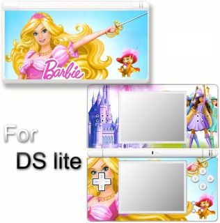 Barbie and 3 Musketeers Skin Decal Sticker for DS Lite