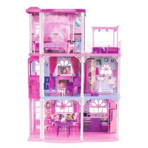 Barbie Pink 3 Story Dream Townhouse New Dollhouses Accessories Dolls 