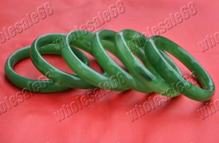   5pcs Jewelry Jade Green Charm Bangle Vtg Bracelet Cuff New Gift