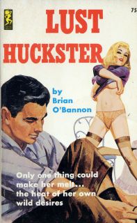 Lust Huckster Brian OBannon Vintage 60s Era Sleaze PB Playtime Books 